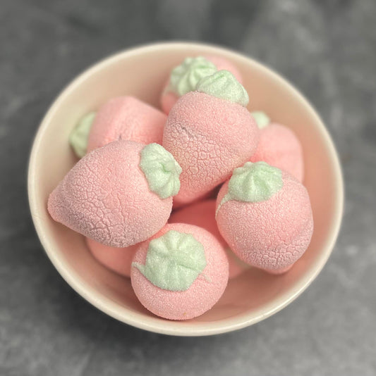 Strawberry Marshmallows With Cholocate Filling